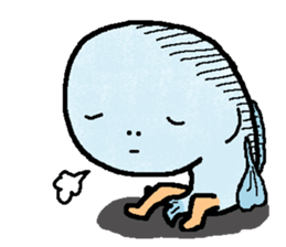 tekuteku walking fish sticker #6307396