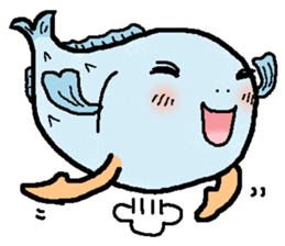 tekuteku walking fish sticker #6307398