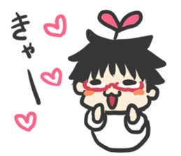 Green girl sticker #6307965