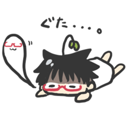 Green girl sticker #6307976