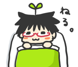 Green girl sticker #6307978