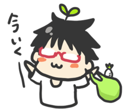 Green girl sticker #6307979