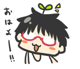 Green girl sticker #6307983