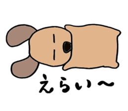 Marron of Dachshund. Okayama dialect sticker #6308147