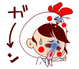 Chicken cap sticker #6308323