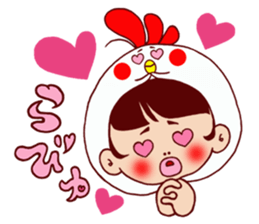 Chicken cap sticker #6308336