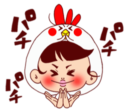 Chicken cap sticker #6308345