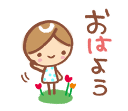 Conversation Sticker of girl sticker #6309160