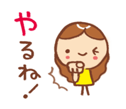 Conversation Sticker of girl sticker #6309168