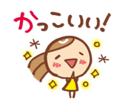 Conversation Sticker of girl sticker #6309170