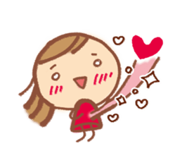 Conversation Sticker of girl sticker #6309171