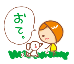 Conversation Sticker of girl sticker #6309173