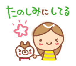 Conversation Sticker of girl sticker #6309184