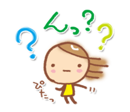 Conversation Sticker of girl sticker #6309187