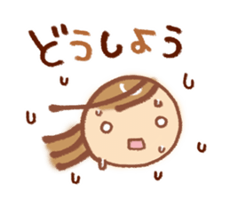 Conversation Sticker of girl sticker #6309188