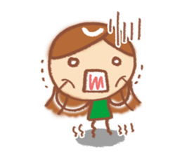 Conversation Sticker of girl sticker #6309189