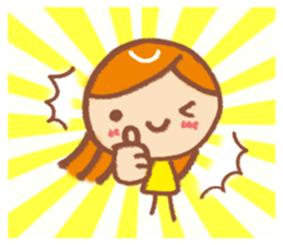 Conversation Sticker of girl sticker #6309191