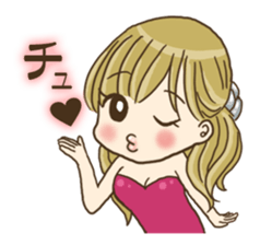 Hey, Girls! WorKing day and night hardly sticker #6309938