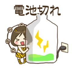 Hey, Girls! WorKing day and night hardly sticker #6309940