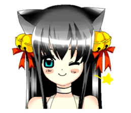 Stray cats small dreams and Xiaomei sticker #6310479