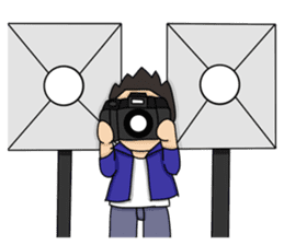 Camera Guy & Girl Model & Pretty sticker #6311245