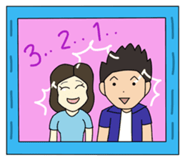 Camera Guy & Girl Model & Pretty sticker #6311275