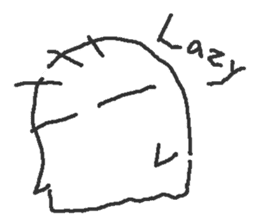 No motivation ghost and his friends EN sticker #6313042