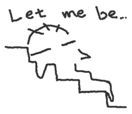 No motivation ghost and his friends EN sticker #6313047