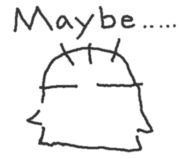 No motivation ghost and his friends EN sticker #6313048