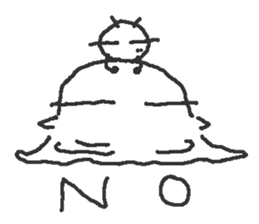 No motivation ghost and his friends EN sticker #6313049