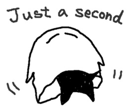 No motivation ghost and his friends EN sticker #6313055