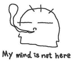 No motivation ghost and his friends EN sticker #6313056