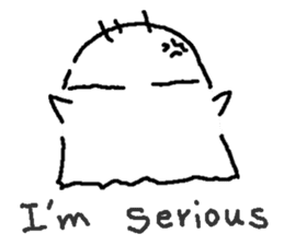 No motivation ghost and his friends EN sticker #6313057