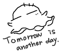 No motivation ghost and his friends EN sticker #6313060