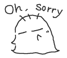 No motivation ghost and his friends EN sticker #6313062