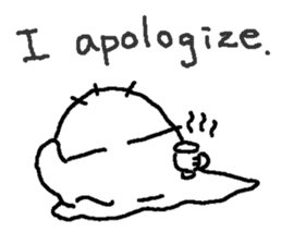 No motivation ghost and his friends EN sticker #6313063