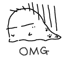 No motivation ghost and his friends EN sticker #6313066