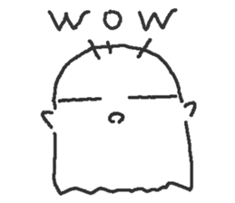 No motivation ghost and his friends EN sticker #6313069