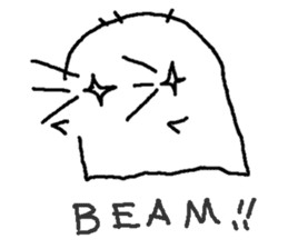 No motivation ghost and his friends EN sticker #6313072