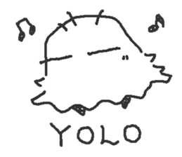 No motivation ghost and his friends EN sticker #6313077