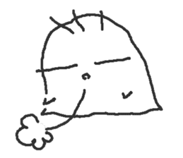 No motivation ghost and his friends EN sticker #6313078