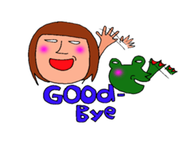 me and the frog. the fourth. sticker #6313161