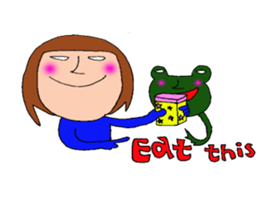 me and the frog. the fourth. sticker #6313163