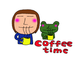 me and the frog. the fourth. sticker #6313164