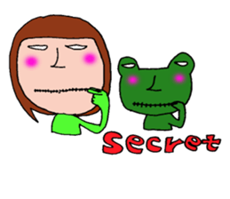 me and the frog. the fourth. sticker #6313165