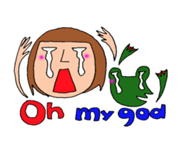 me and the frog. the fourth. sticker #6313166