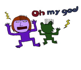 me and the frog. the fourth. sticker #6313167