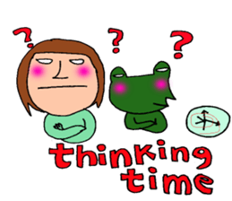 me and the frog. the fourth. sticker #6313168