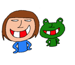 me and the frog. the fourth. sticker #6313170