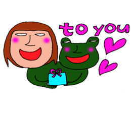 me and the frog. the fourth. sticker #6313172